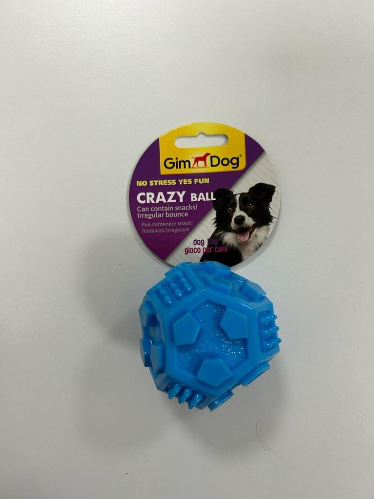 GimDog Top Şeklinde Köpek Ödül Oyuncağı Mavi