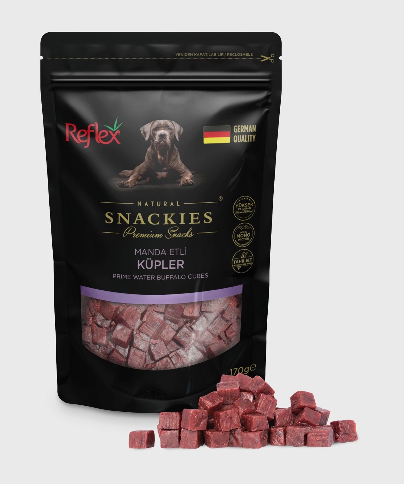 Reflex Snackies Manda Etli Küpler Köpek Ödülü 170 Gr