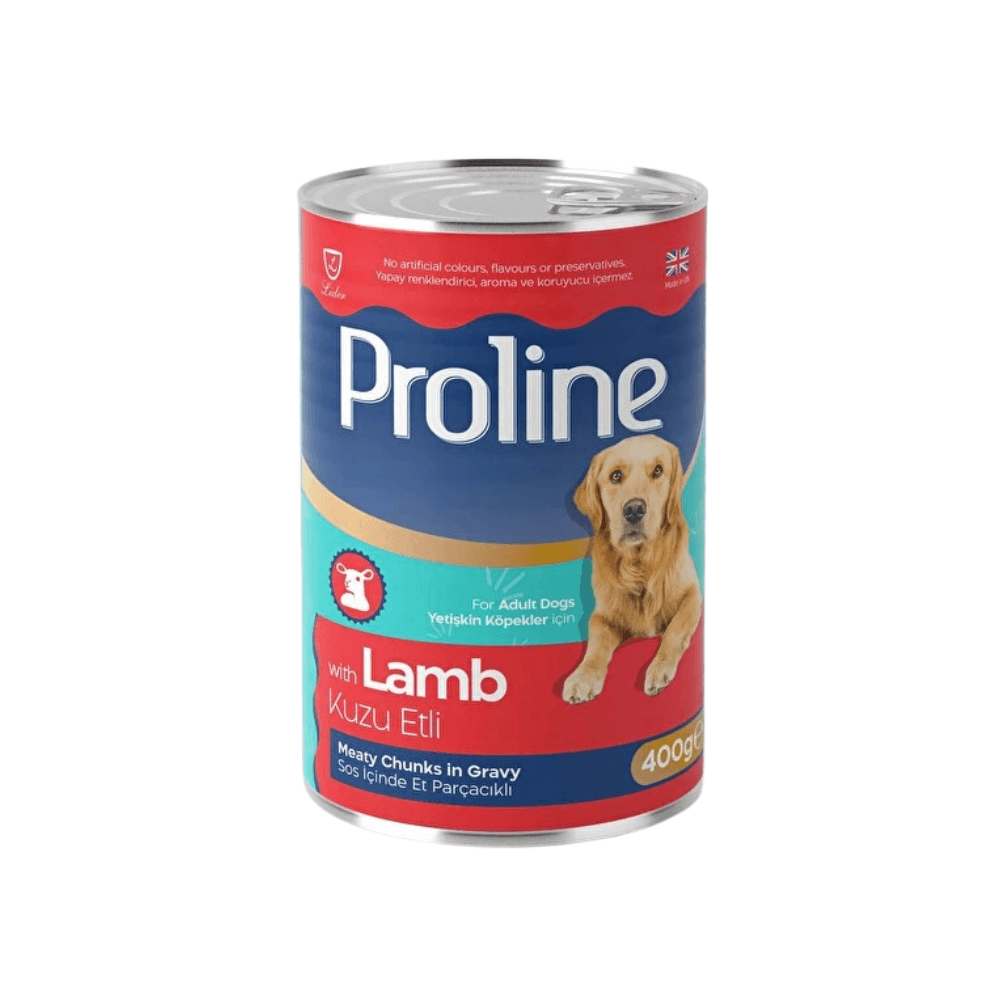 Proline Sos İçinde Et Parçacıklı Kuzu Etli Yetişkin Köpek Konservesi 400 Gr (12 Adet)