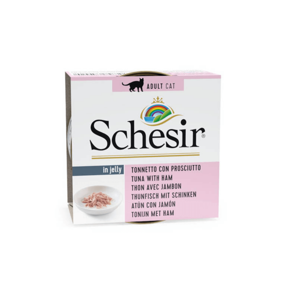 Schesir Ton Balıklı ve Jambonlu Yetişkin Kedi Konservesi 85 Gr