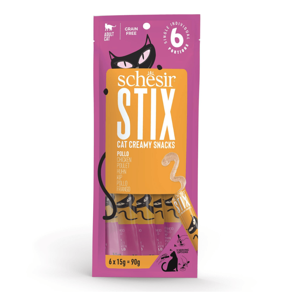 Schesir Stix Tavuklu Krem Kedi Ödülü 6 x 15 G