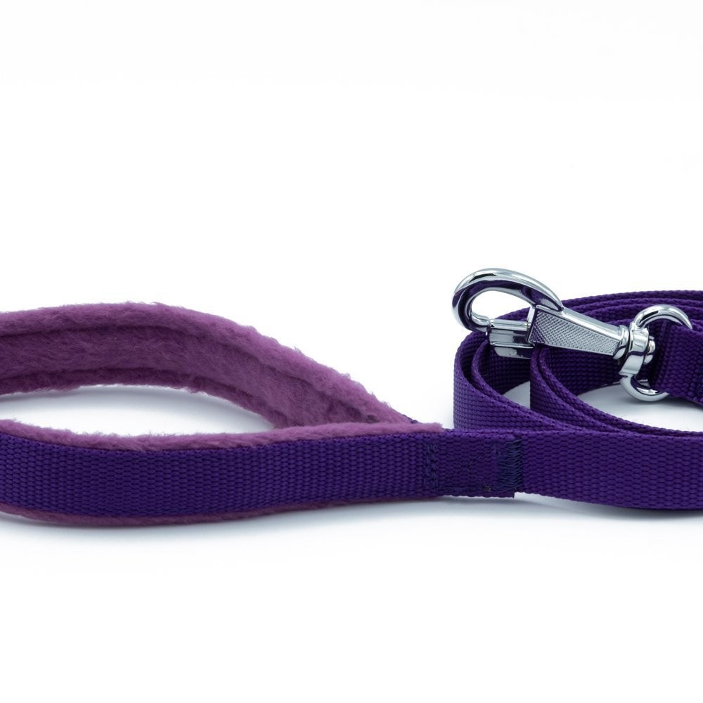 Doggie Polar Dokumadan El Yapımı Köpek Gezdirme Kayışı 2x140 Cm Mor