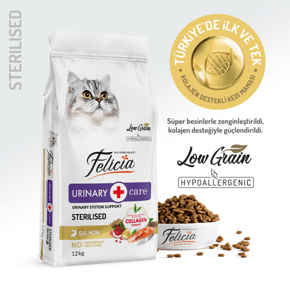 Felicia Light Sterilised Somon Balıklı Kısırlaştırılmış Yetişkin Kedi Maması 12 Kg