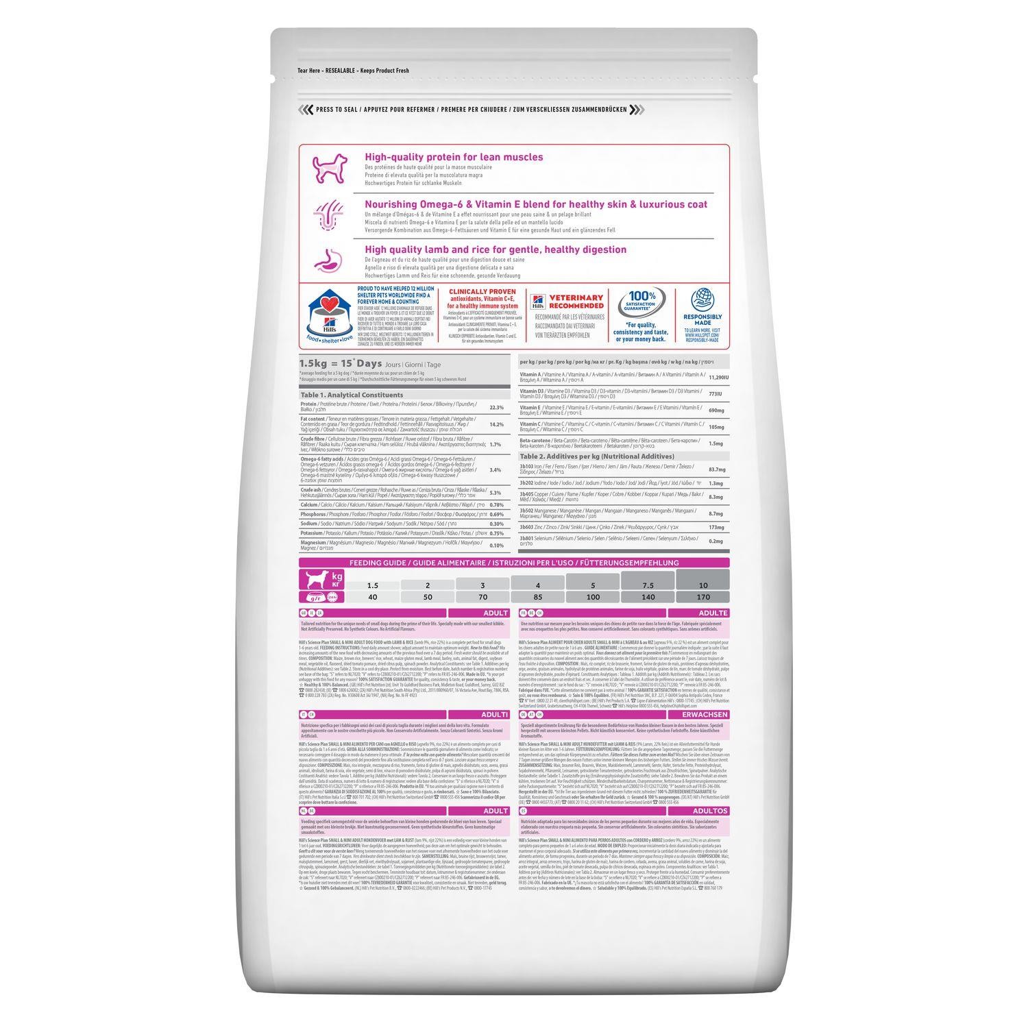 Hill's Kuzu Etli Küçük Irk Yetişkin Köpek Maması 1.5 Kg