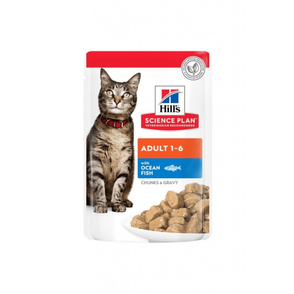 Hills Chunks İn Gravy Okyanus Balıklı Konserve Kedi Maması 85 Gr (12 Adet)
