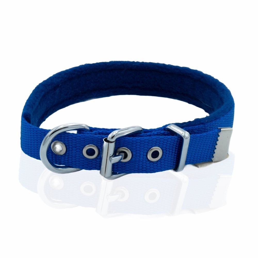 Doggie Polar Dokumadan El Yapımı Köpek Boyun Tasması 2x35-40 Cm Royal Mavi