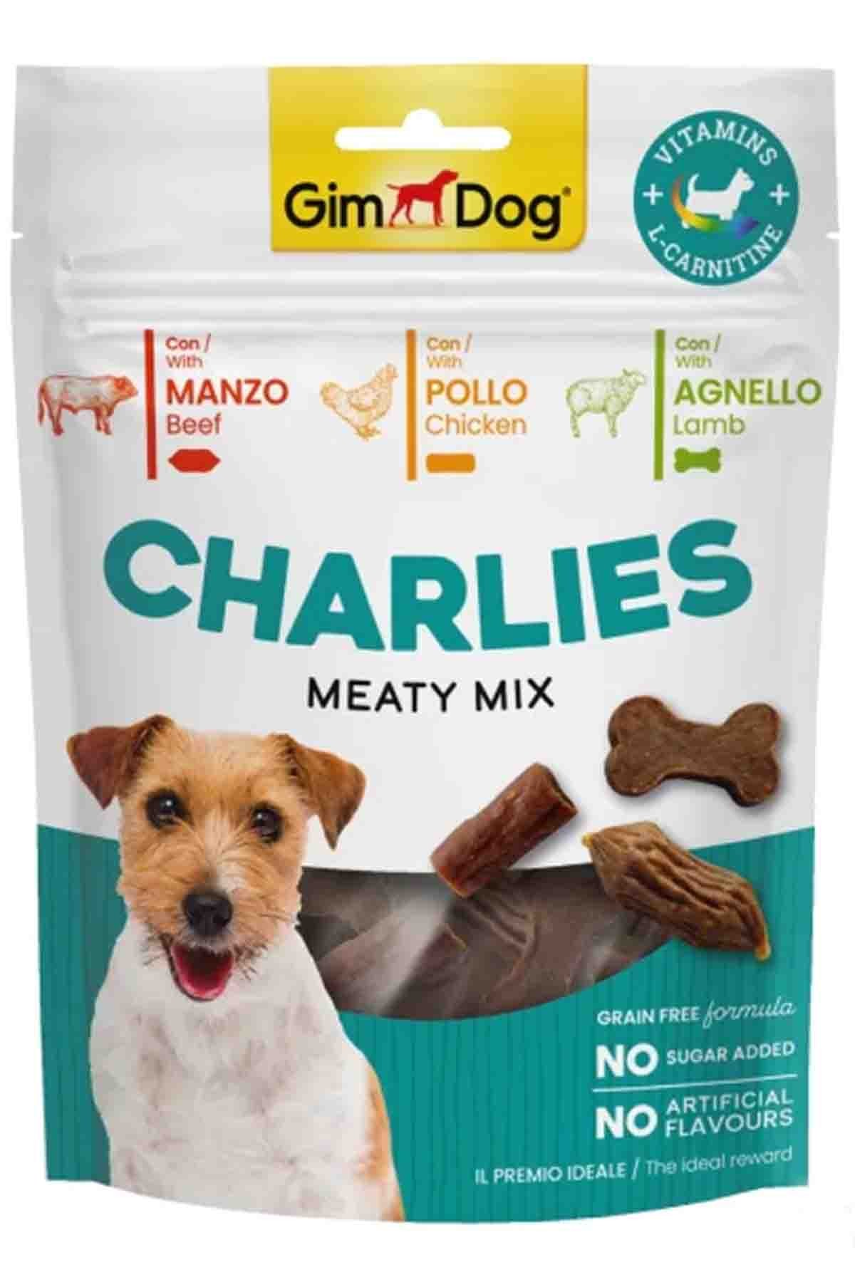 Gimdog Charlies Meaty Mix Sığır Etli Tavuklu Kuzu Etli Köpek Ödülü 70 Gr