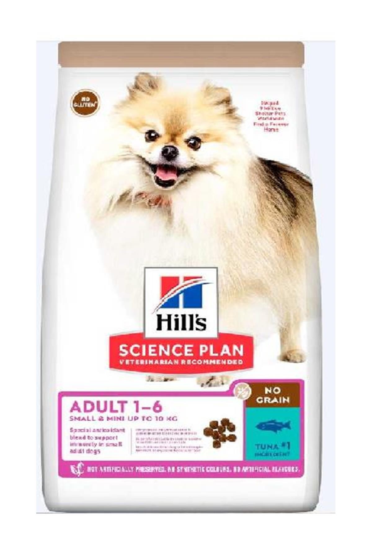 Hill's Adult Mini Tahılsız Küçük Irk Tuna Balıklı Yetişkin Köpek Maması 1.5 Kg