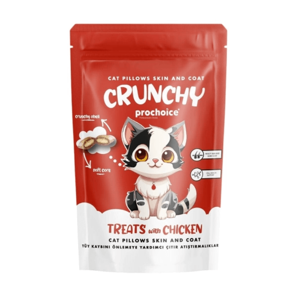 ProChoice Crunchy Skin&Coat Tüy Kaybını Önlemeye Yardımcı Tavuklu Kedi Ödülü 60 Gr