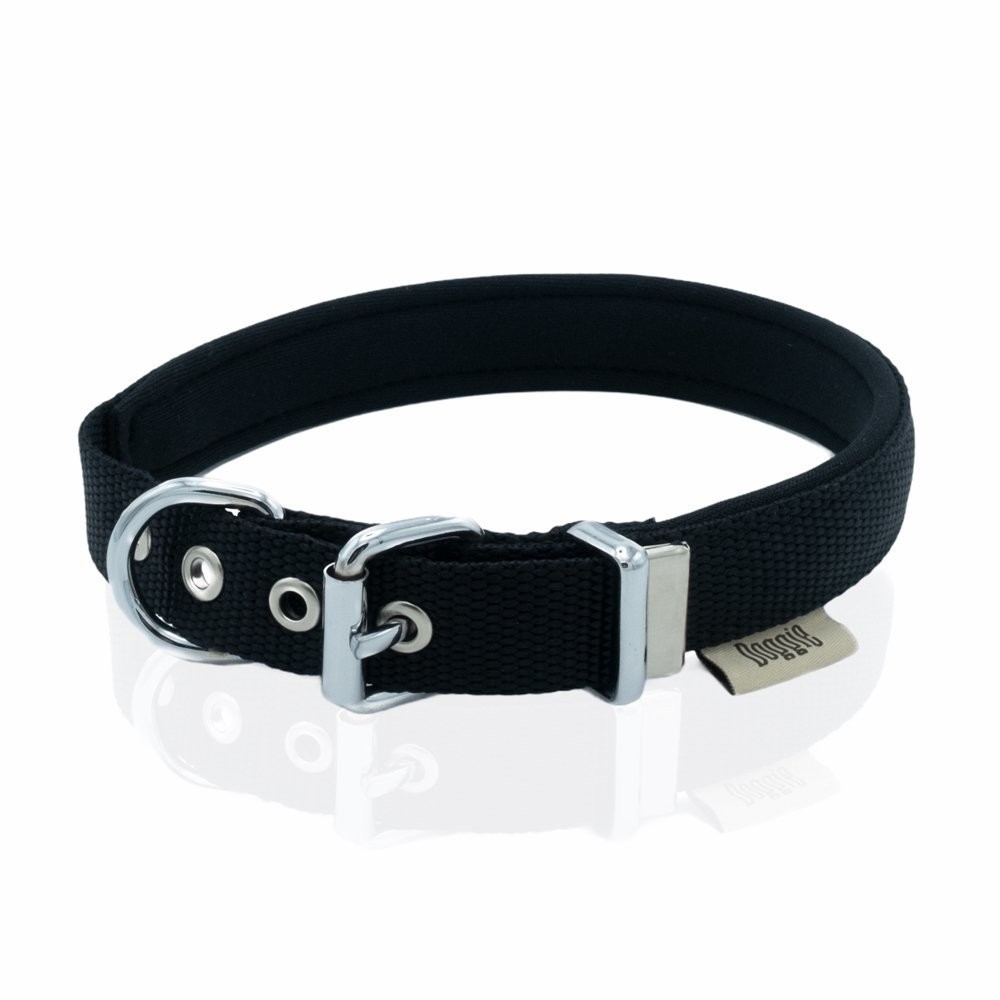Doggie Comfort Metal Kemik İşlemeli Köpek Boyun Tasması S 2x30-35 Cm Siyah