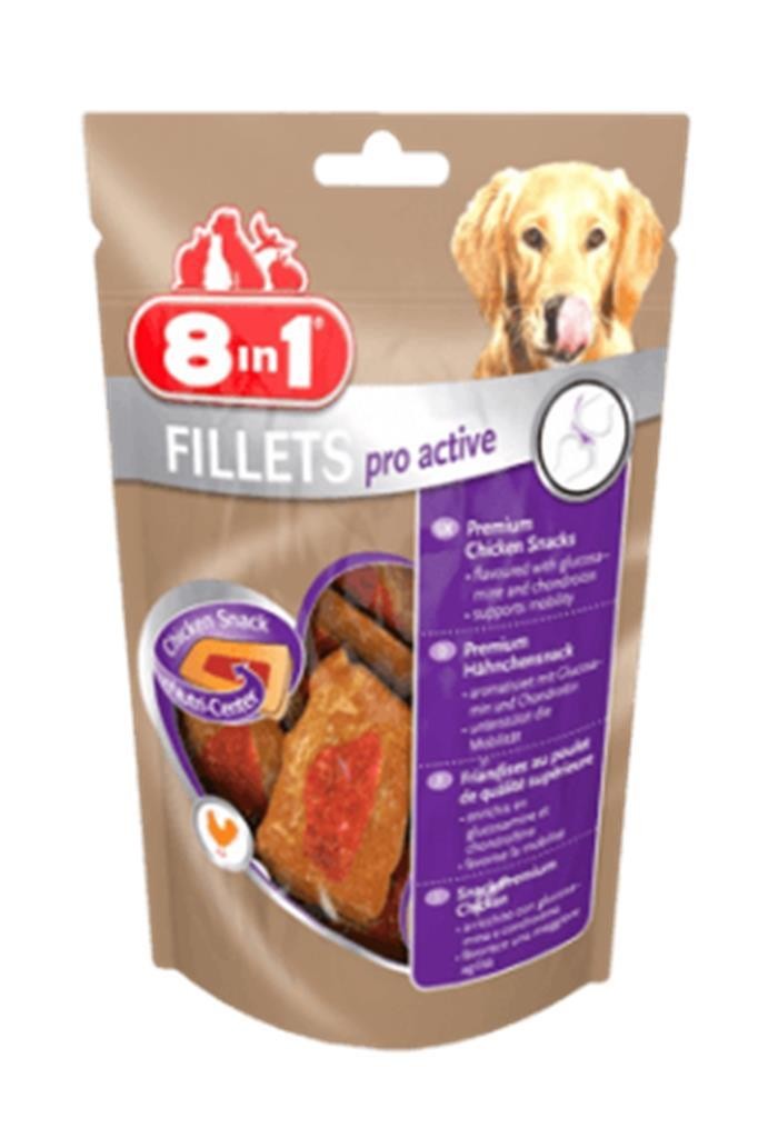 8in1 Fillets Pro Active Köpek Ödülü 80 Gr