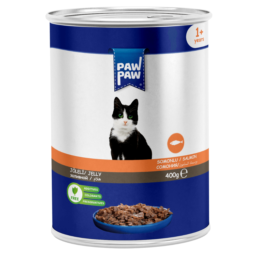 Paw Paw Pate Somonlu Yetişkin Kedi Konservesi 400 Gr