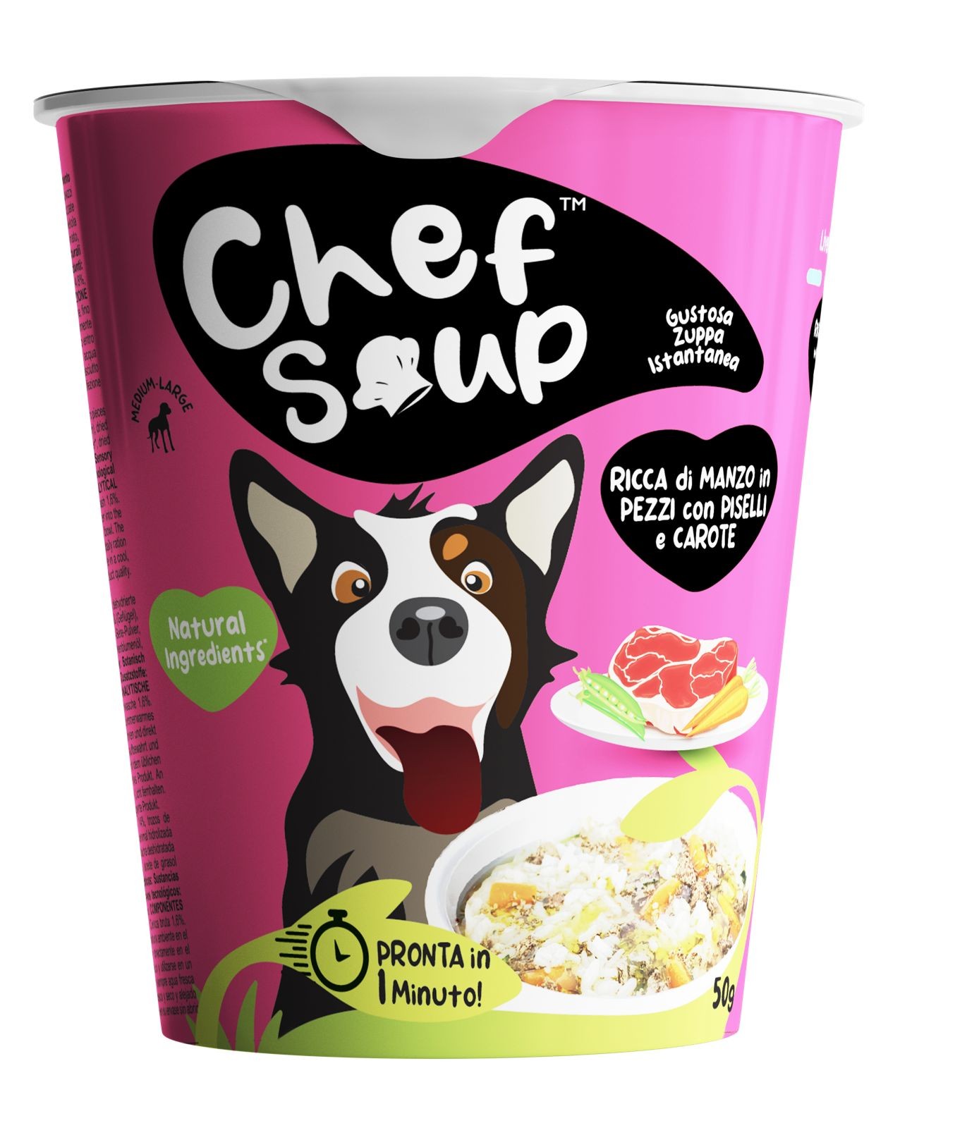 Chef Soup Dana Eti, Bezelye Ve Havuçlu Hazır Köpek Çorbası 50 Gr