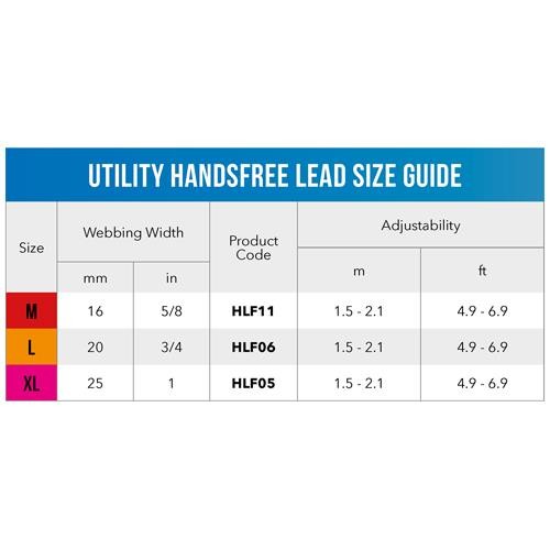 Rogz Utility Handsfree Lijn XL Geel Gezdirme Tasması