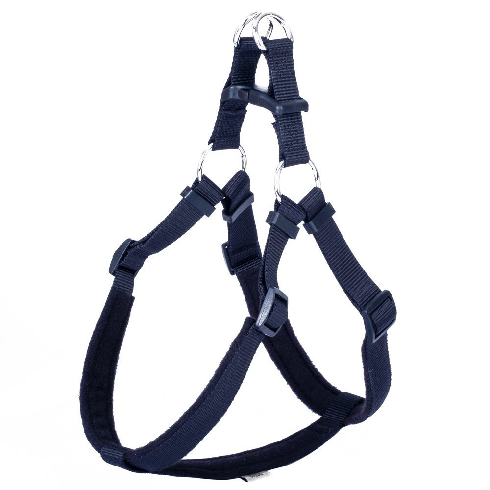 Doggie Polar Dokumadan El Yapımı Ronin Model Köpek Göğüs Tasması XXL-2.5X70-80 Cm Siyah