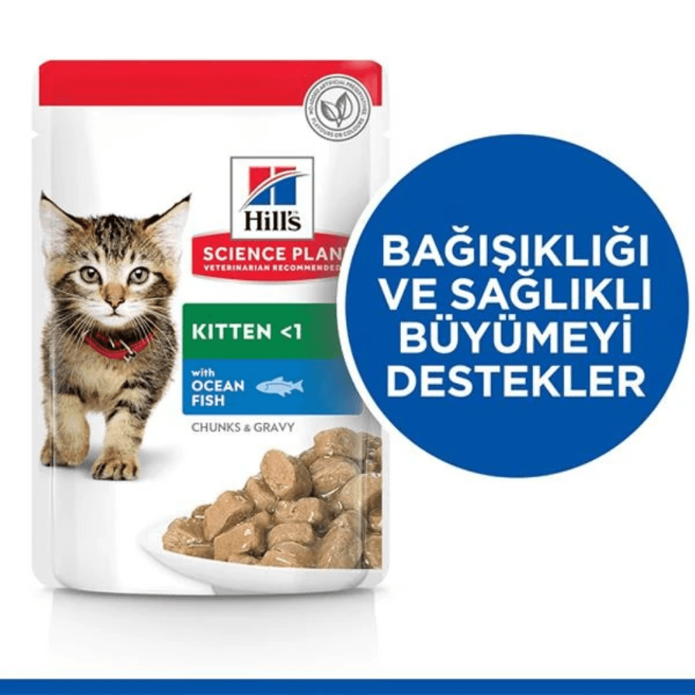 Hills Chunks İn Gravy Okyanus Balıklı Yavru Kedi Konservesi 85 Gr (12 Adet)