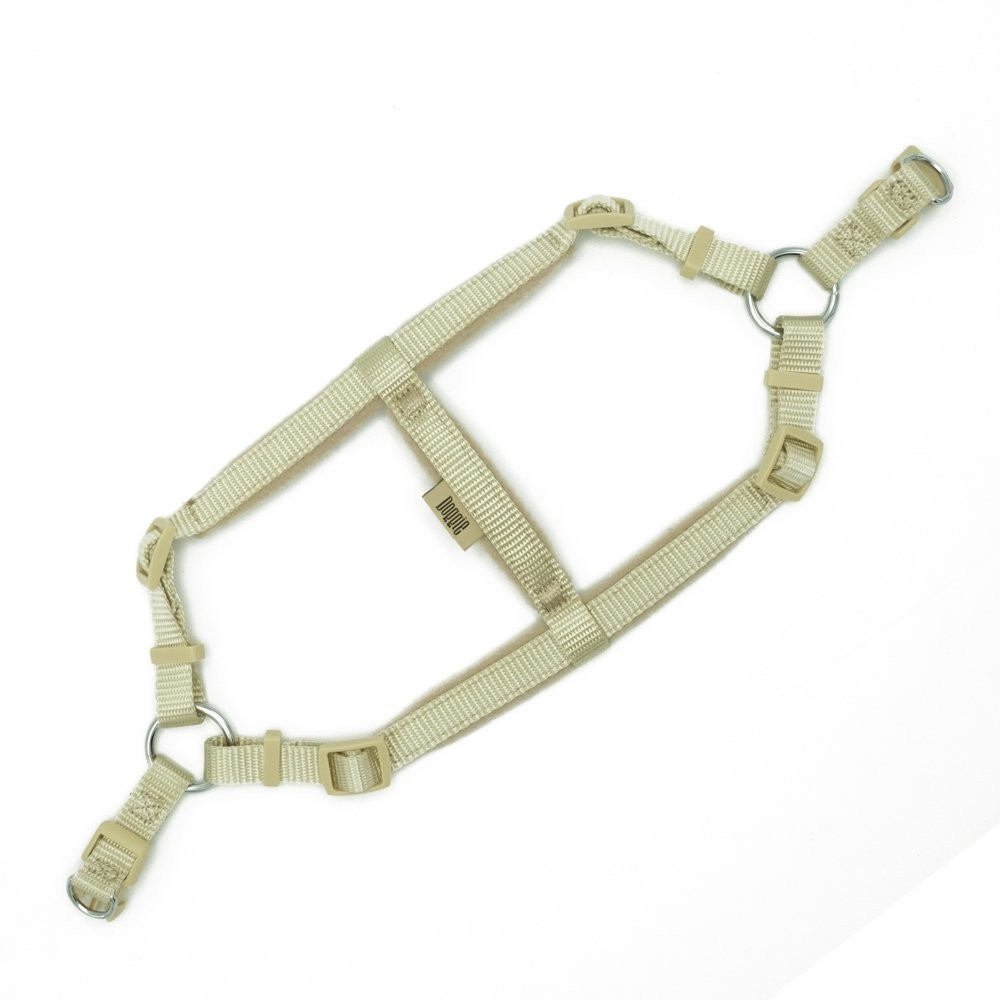 Doggie Polar Dokumadan El Yapımı Ronin Model Köpek Göğüs Tasması S-1.5x40-45 Cm K.Haki