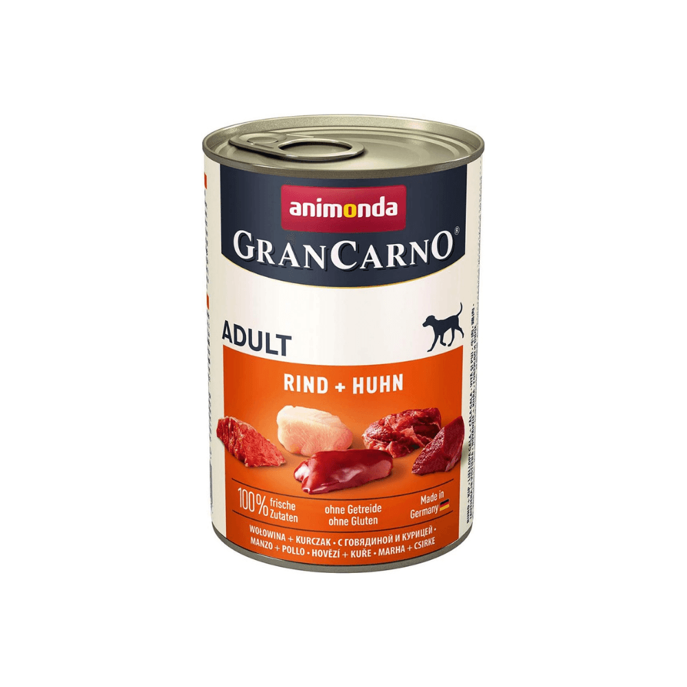 Animonda Gran Carno Sığır Etli ve Tavuklu Konserve Köpek Maması 400 Gr (6 Adet)