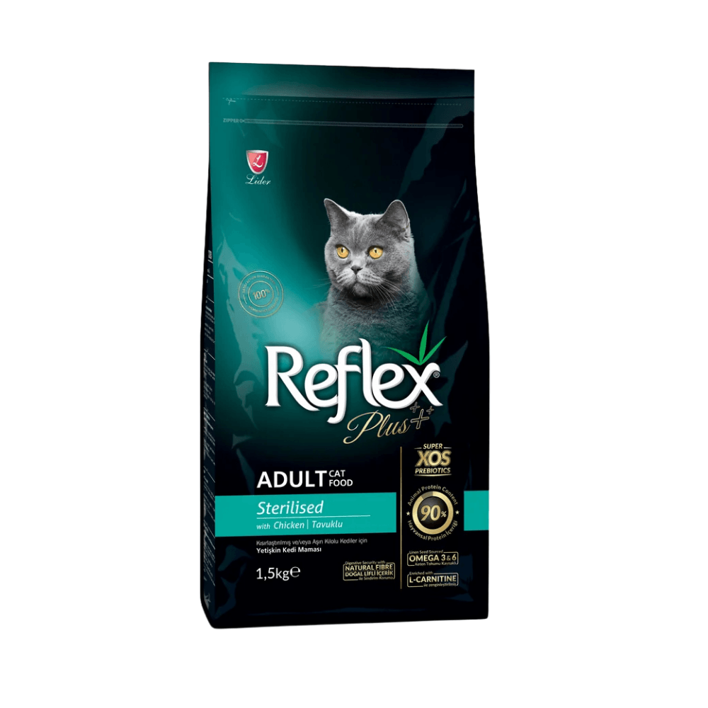 Reflex Plus Tavuk Etli Kısırlaştırılmış Yetişkin Kedi Maması  1.5 Kg (2 Adet)