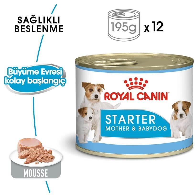 Royal Canin Starter Mousse Yavru Köpek Konservesi 195 Gr (12 Adet)