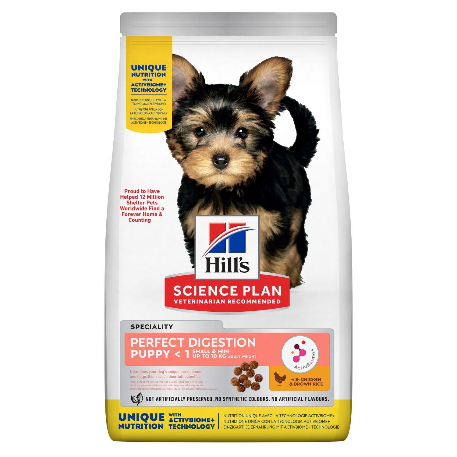 Hill's Perfect Digestion Puppy Tavuk Etli ve Pirinçli Küçük Irk Yavru Köpek Maması 1.5 Kg