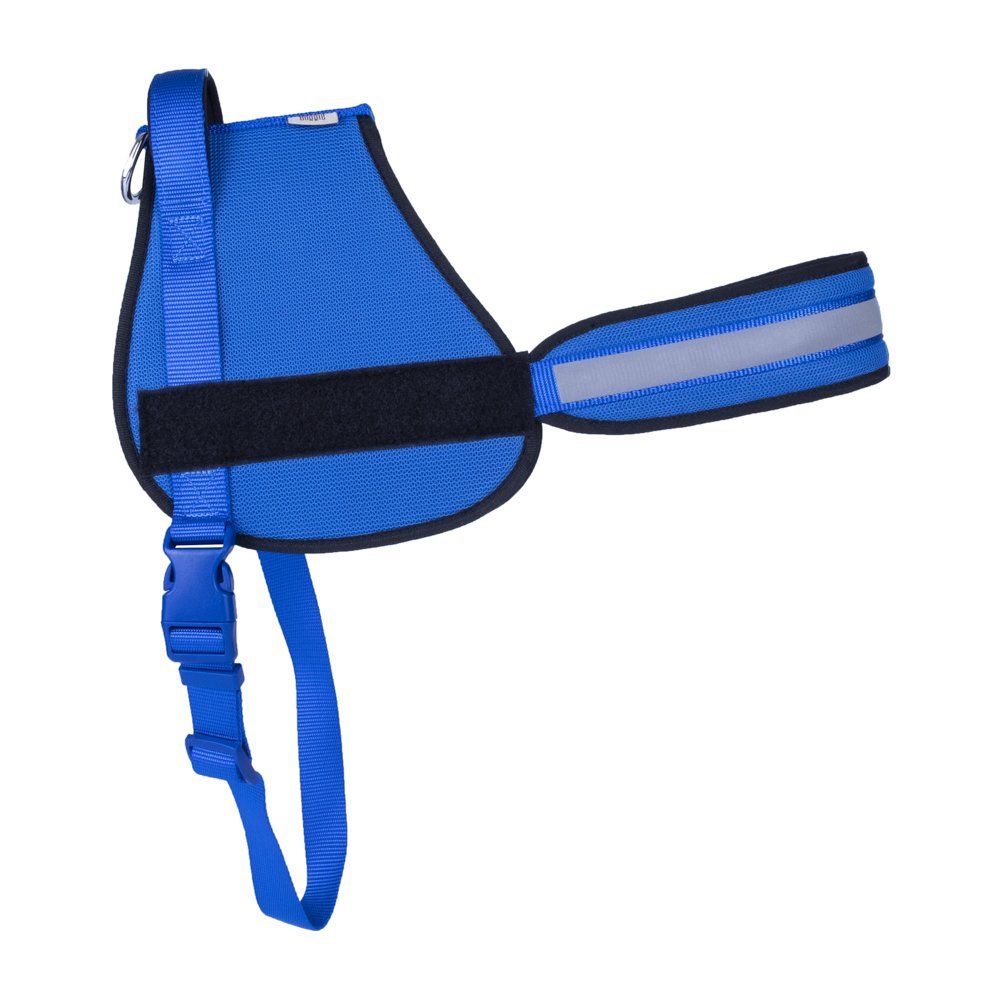 Doggie Havalı Dokumadan El Yapımı Üniforma Model Köpek Göğüs Tasması XL-2.5x70-85 Cm Royal Mavi