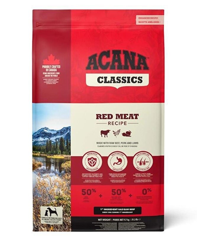 Acana Classics Red Meat Kırmızı Etli Yetişkin Köpek Maması 9.7 Kg