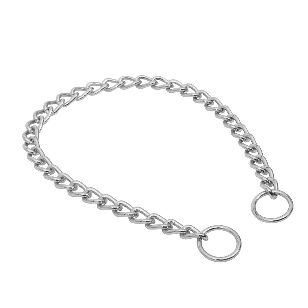 Doggie Eğitim Serisi Boğma Zincirli Köpek Boyun Tasması Krom Kaplama 3.5x55-55 Cm