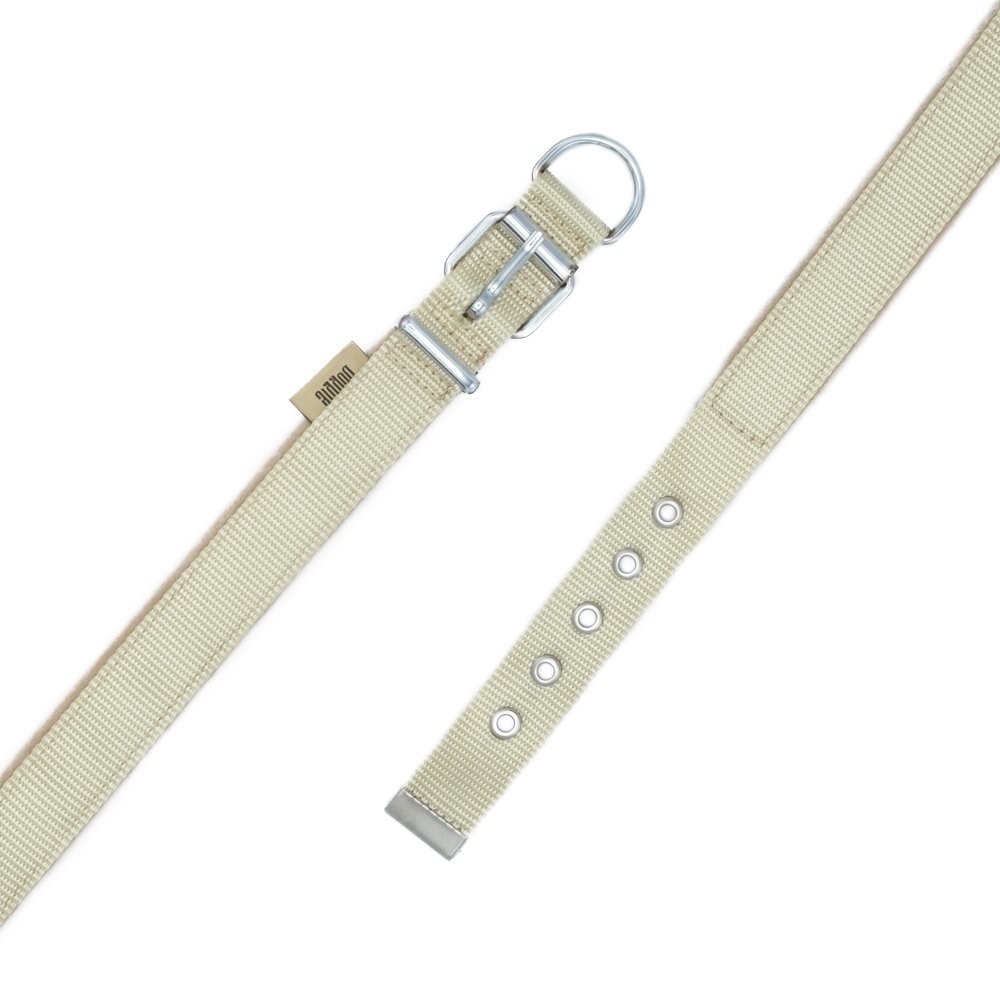 Doggie Polar Dokumadan El Yapımı Köpek Boyun Tasması 2.5x42-50 Cm K.Haki