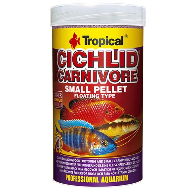 Tropical Cichlid Carnivore S Pellet RenklendBüyükci Balık Yemi 1000 Ml/360 Gr