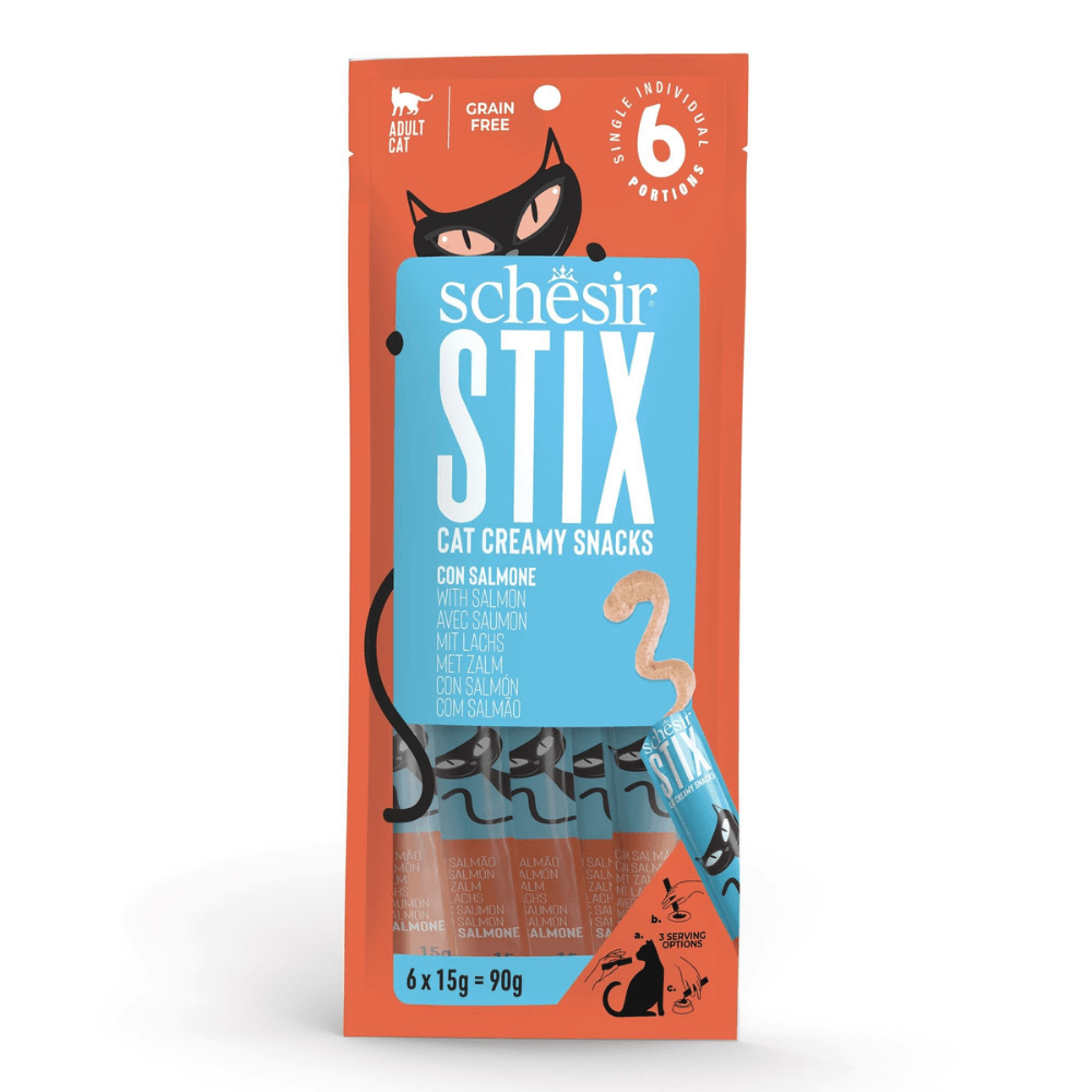 Schesir Stix Somonlu Krem Kedi Ödülü 6 x 15 G