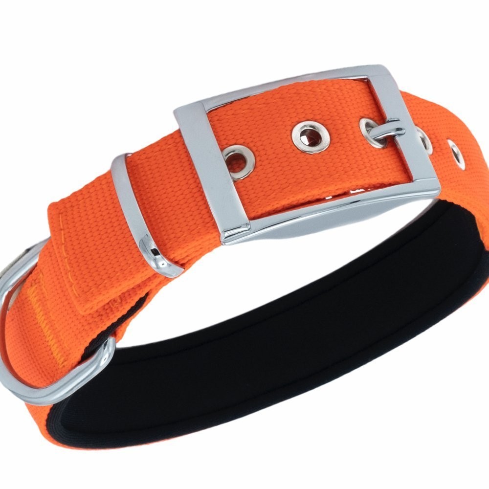 Doggie Elit Dokumadan El Yapımı Köpek Boyun Tasması 3x47-55 Cm Turuncu