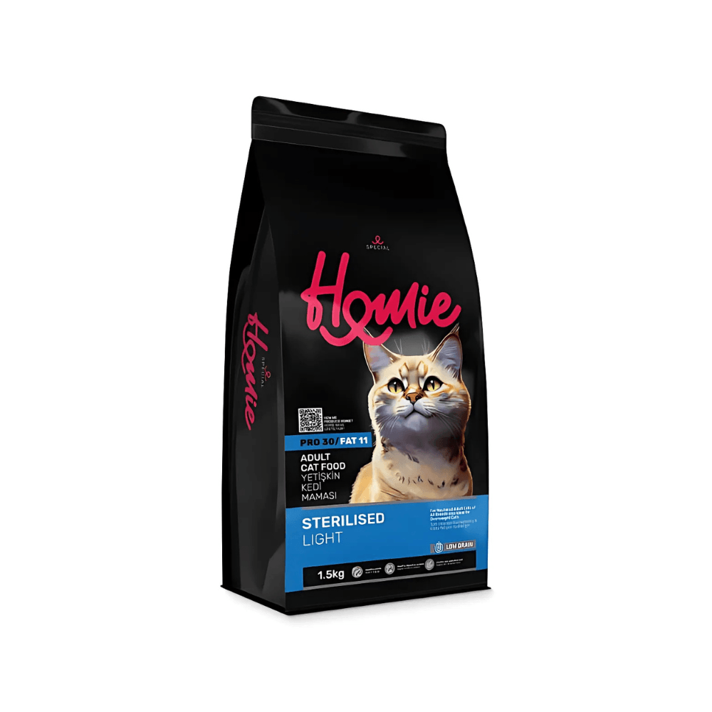 Homie Düşük Tahıllı Kısırlaştırılmış Yetişkin Kedi Maması 1,5 Kg