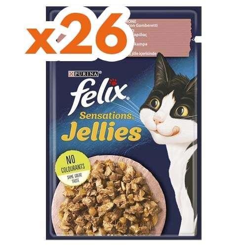 Felix Çifte Lezzet Somon ve Karidesli Kedi Konservesi 85 Gr (26 Adet)