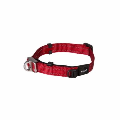 Rogz Utility Safety Halsband XL Rood Boyun Tasması