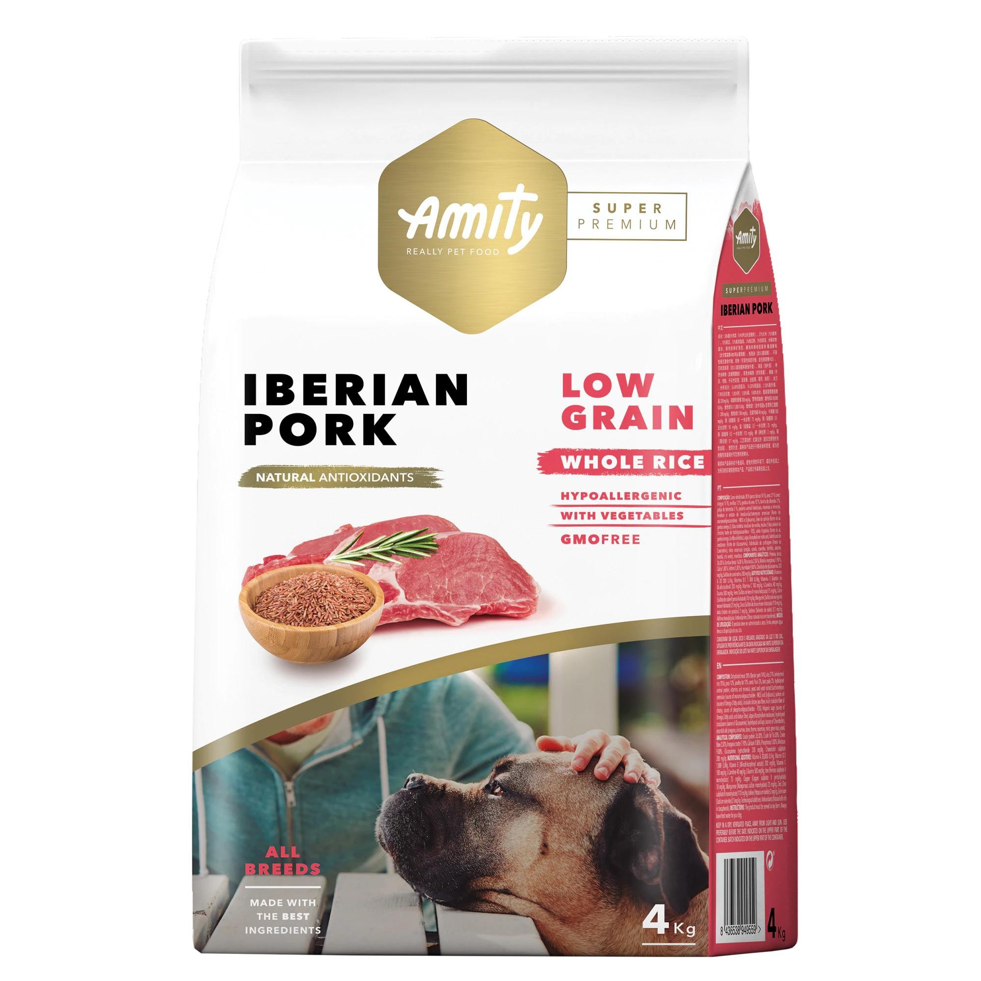 Amity Super Premium Az Tahıllı Iberian Pork Yetişkin Köpek Maması 4 Kg