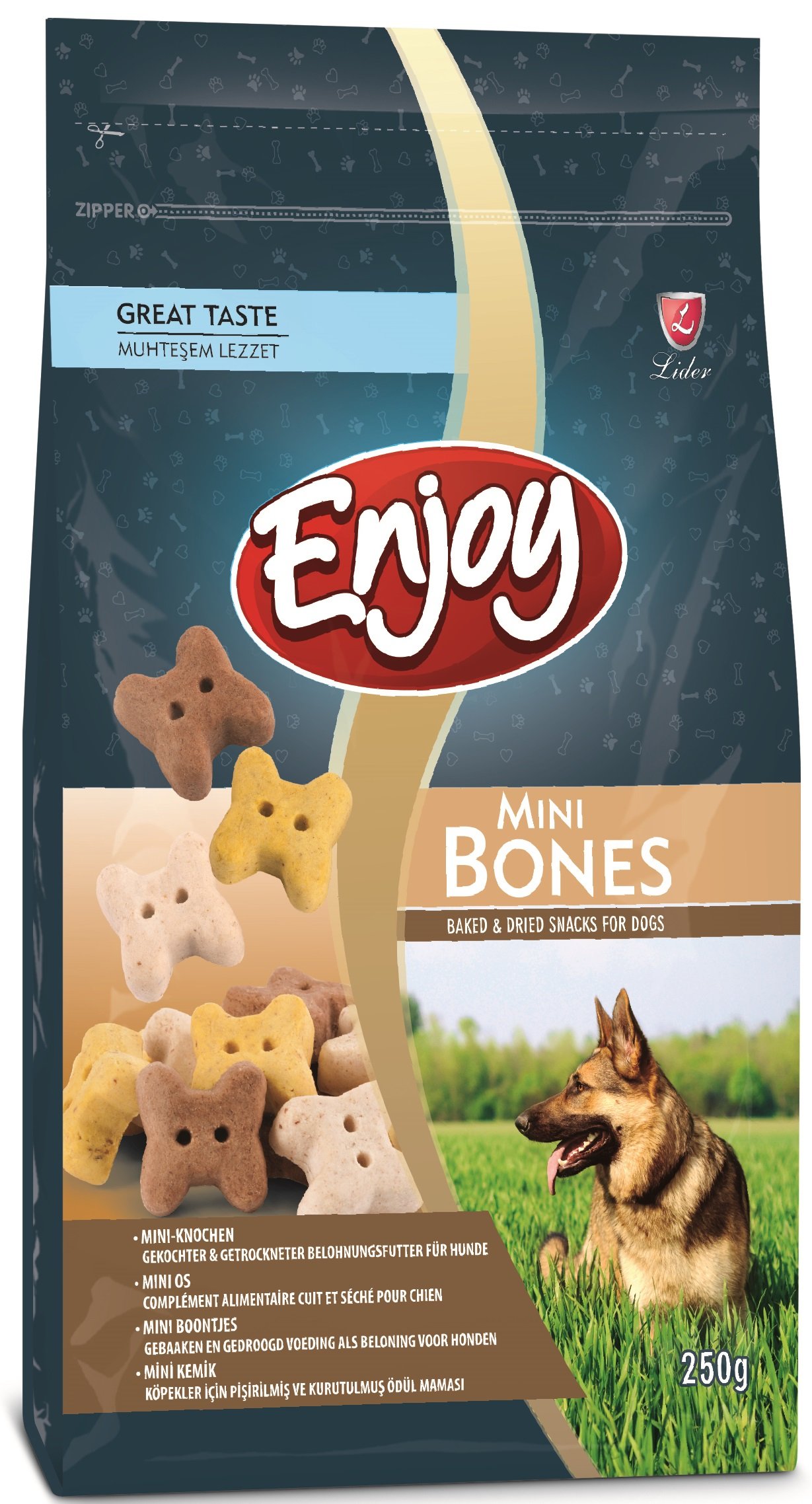 Enjoy Sandviç Mini Kemik Köpek Ödül Bisküvisi 250 Gr