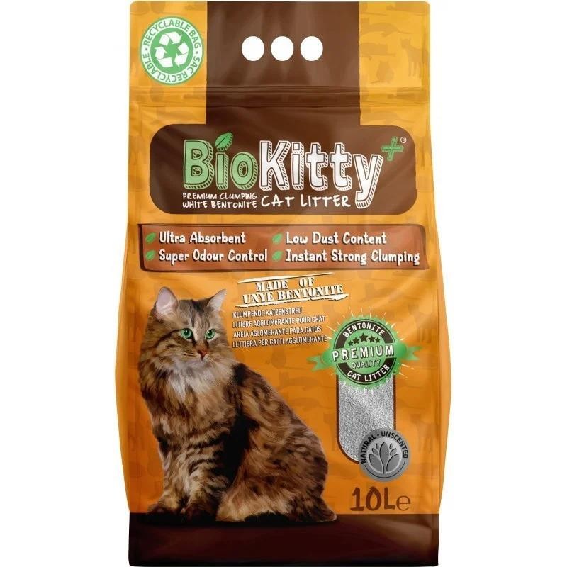 BioKitty Kokusuz Doğal Topaklanan Kum 10 Lt