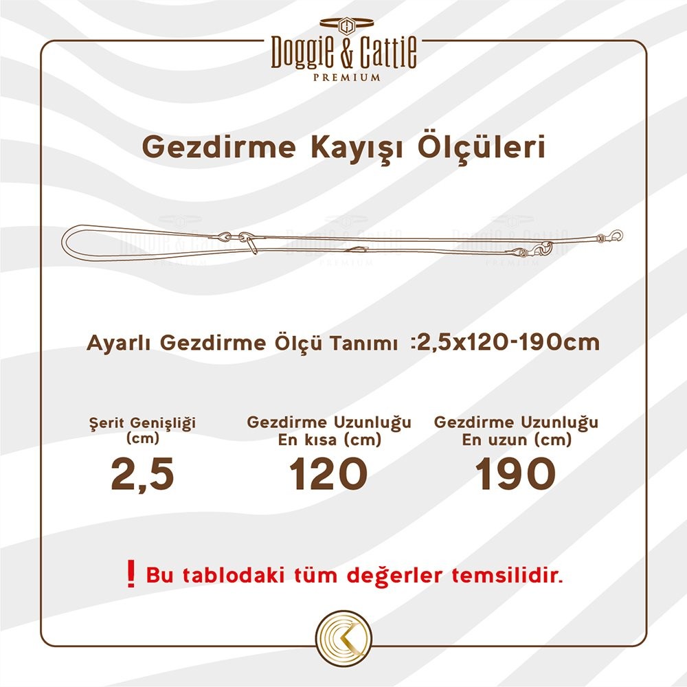 Doggie Ayarlanabilir Seri Klasik Gerçek Deriden El Yapımı  Köpek Gezdirme Kayışı 2x120-200 Cm Royal Mavi