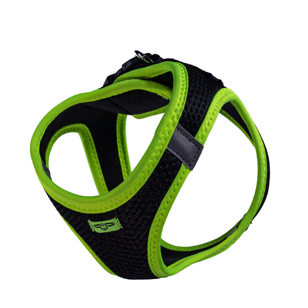 Doggie Havalı Dokuma Neon Serisi Küçük Irk Göğüs Tasması Sarı S-32-38 Cm