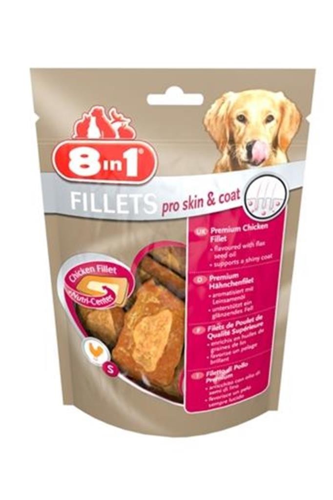 8in1 Fillets Pro Skin Coat Köpek Ödülü 80 Gr