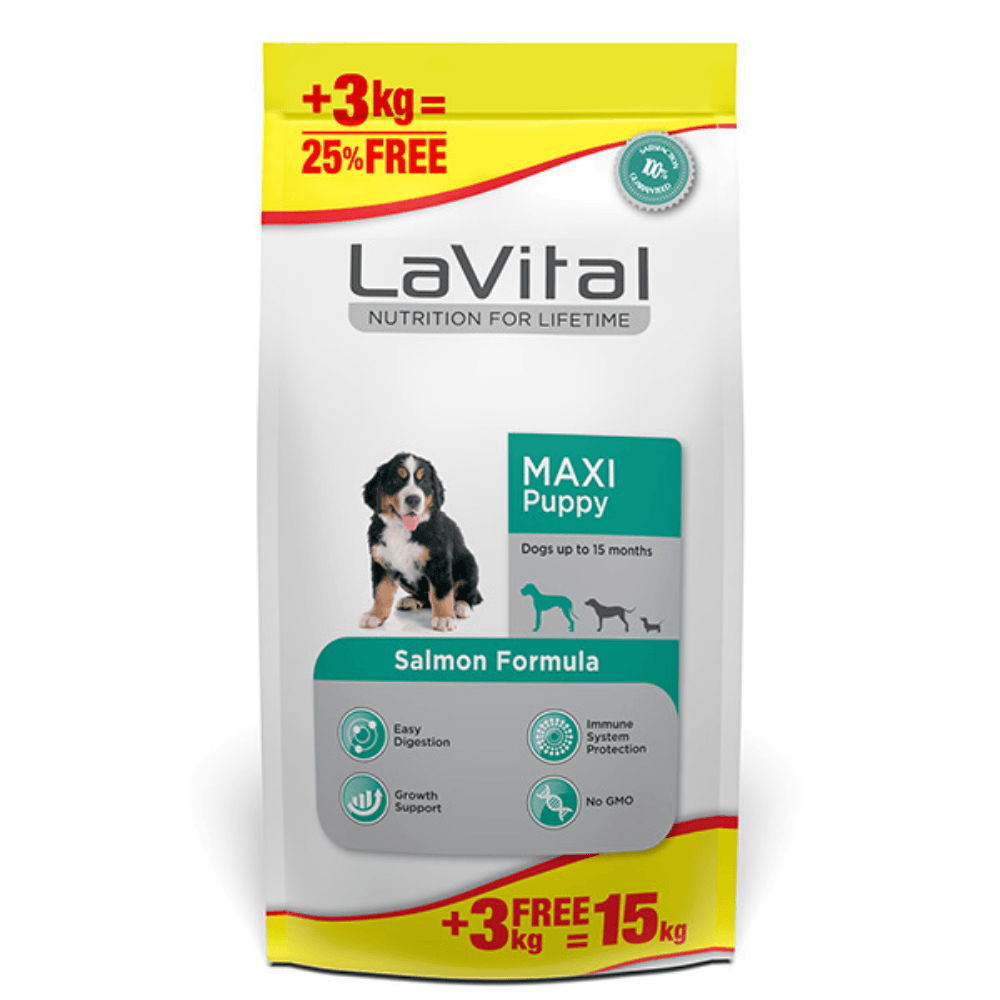 Lavital Somonlu Büyük Irk Yavru Köpek Maması 15 Kg