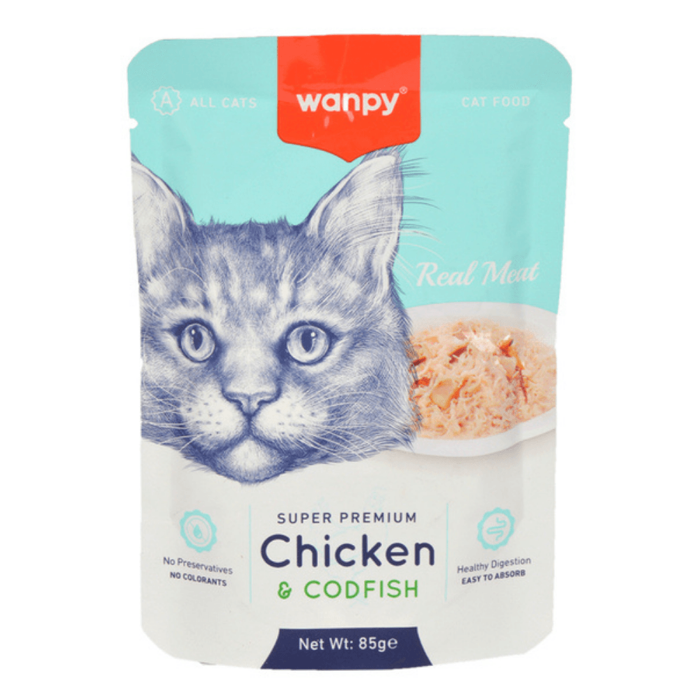 Wanpy Pouch Tavuklu & Deniz Taraklı Konservesi 85 Gr