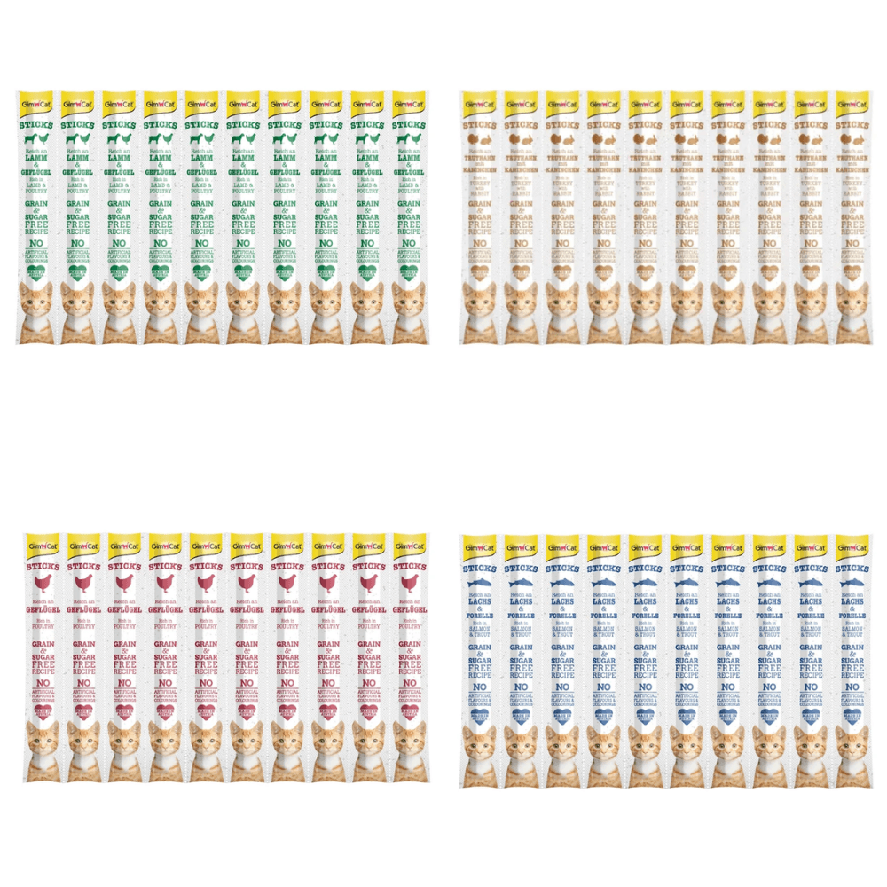 GimCat Sticks Kedi Ödülü Karışık Paket 10 x 5 Gr ( 4 ÇEŞİT)