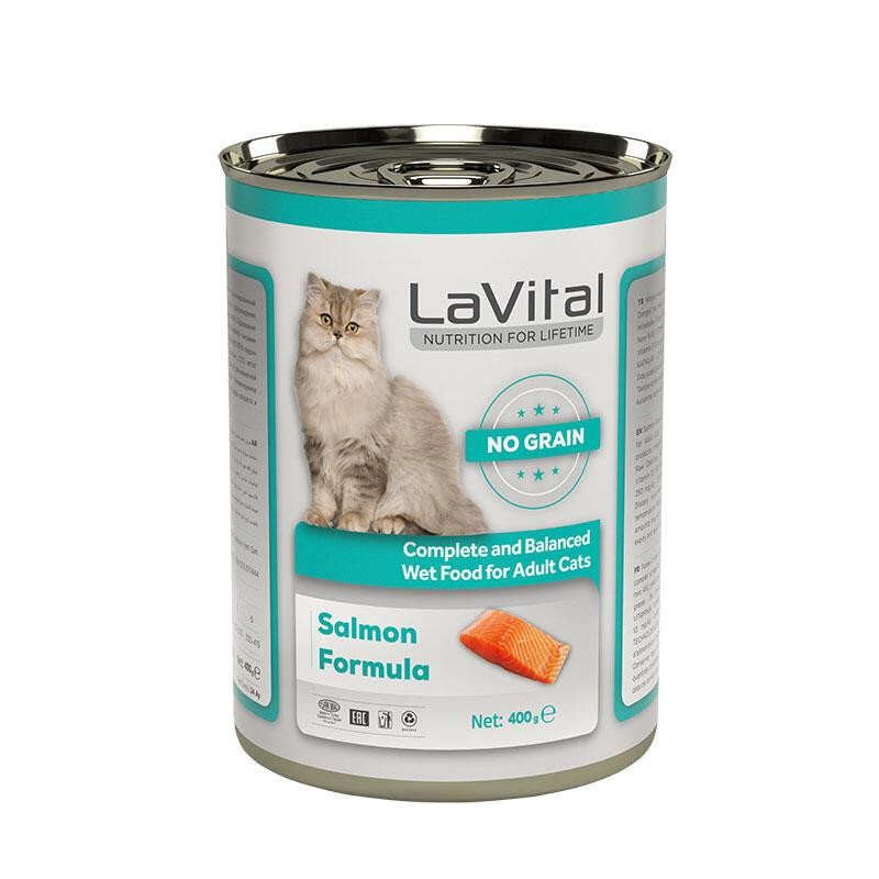 LaVital Somonlu Yetişkin Kedi Konservesi 400 Gr