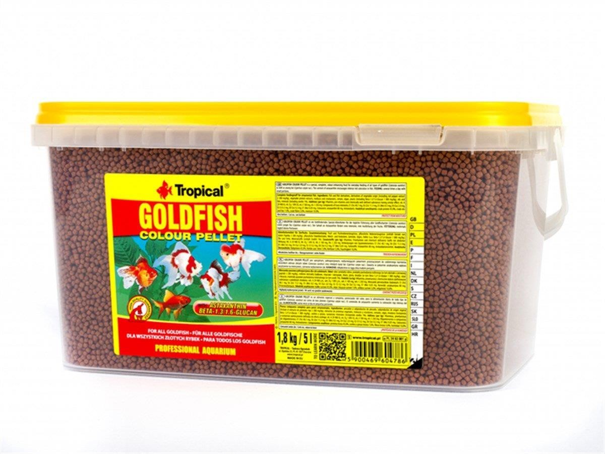 Tropical GoldFish Colour Pellet 5 Lt / 1,5 Kg