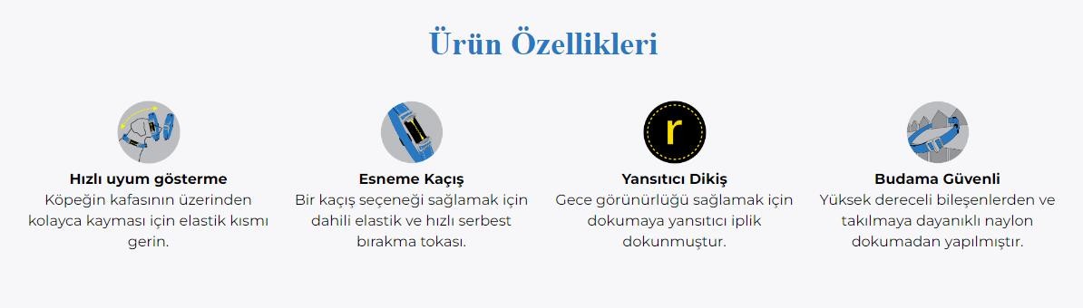 Rogz Utility Safety Halsband M Blauw Boyun Tasması