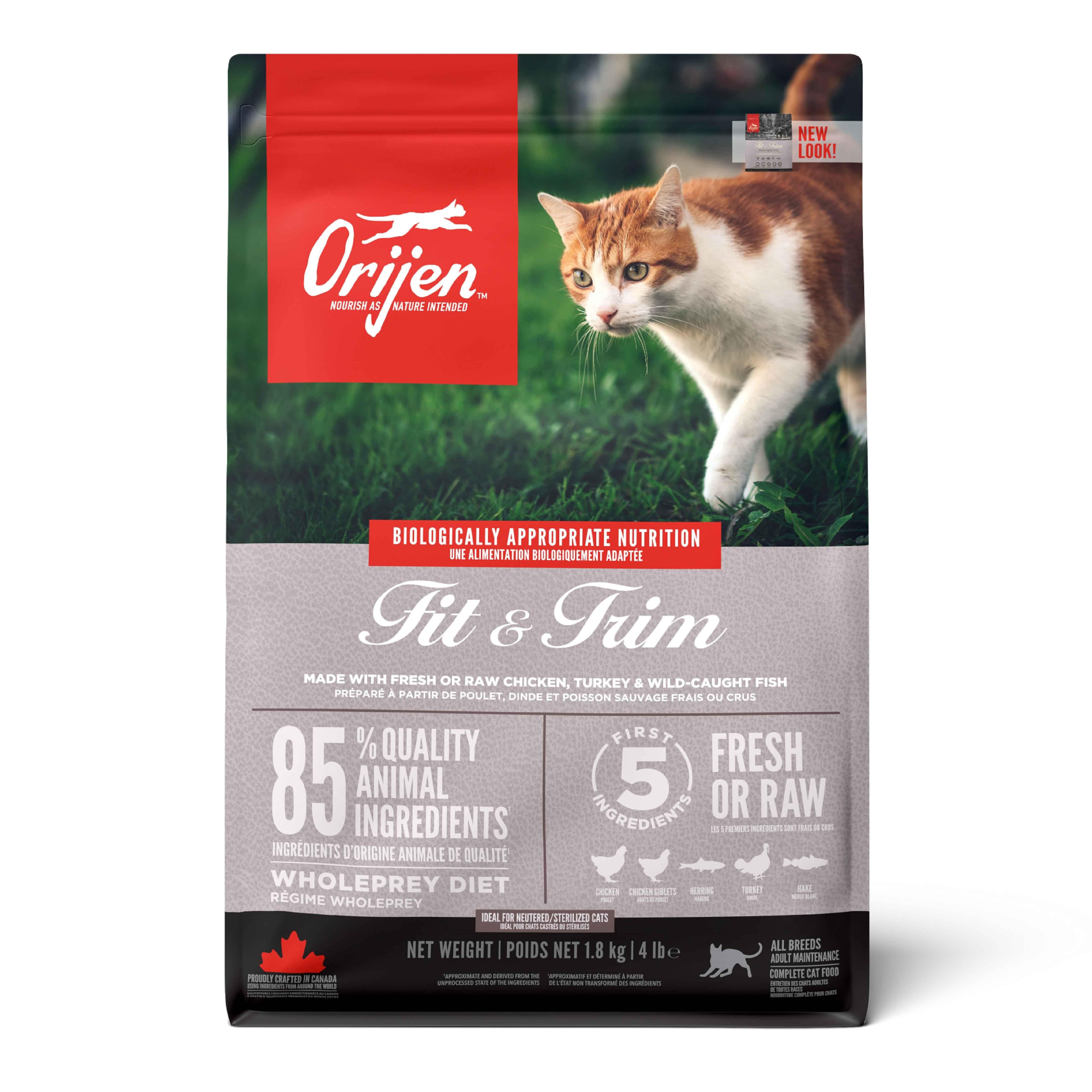 Orijen Fit & Trim Kilo Kontrolü İçin Tahılsız Yetişkin Kedi Maması 1.8 Kg