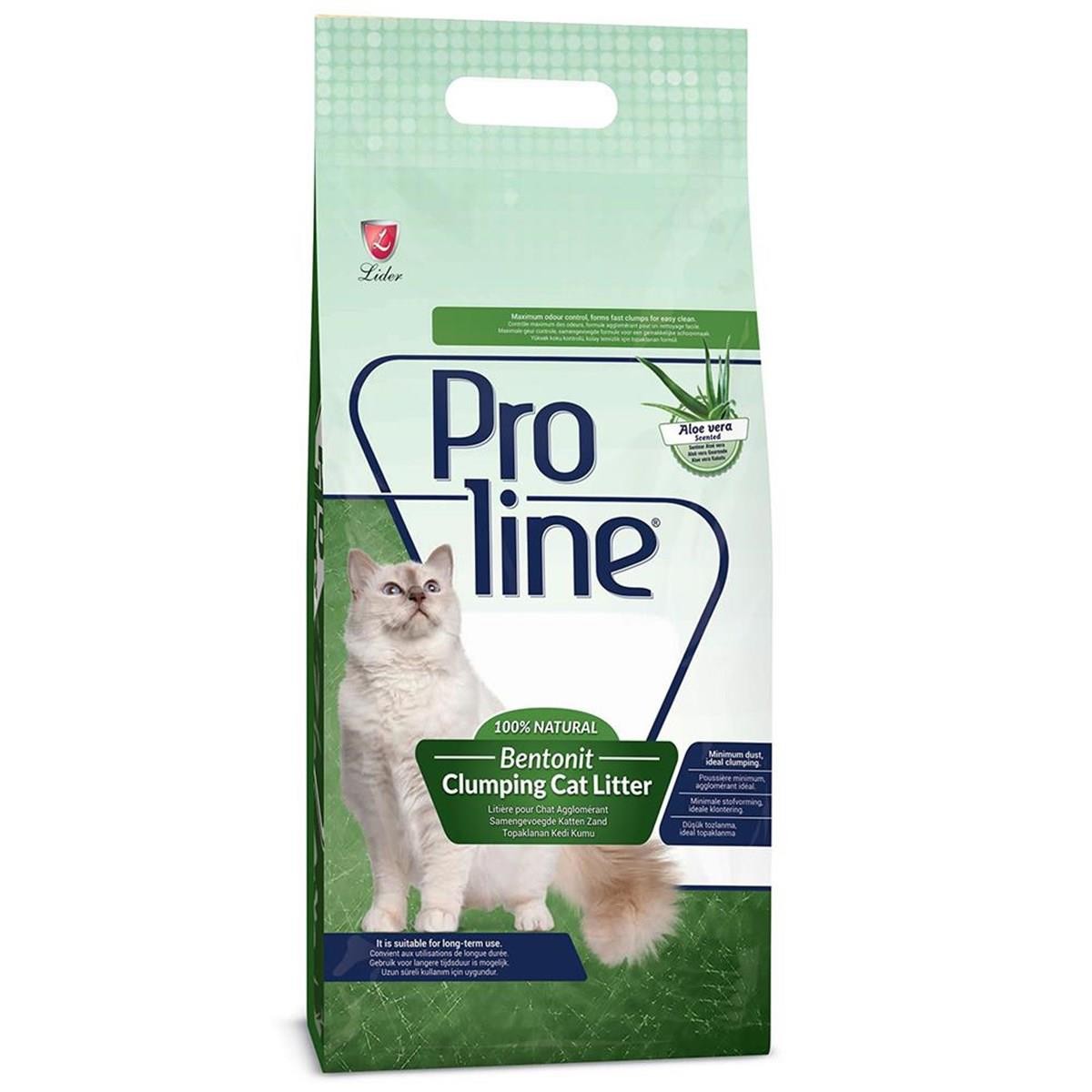 Proline Aloevera Kokulu İnce Taneli Topaklaşan Kedi Kumu 5 Lt