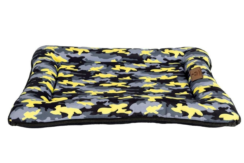 Peggy Simba Köpek Minderi Sarı Kamuflaj Desenli XL